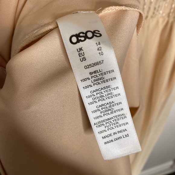 ASOS Shirt Sleeve Tulle Beaded Maternity Dress 10 - Picture 6 of 9